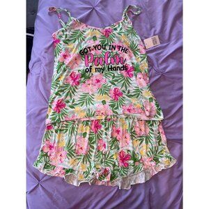 Mentally Exhausted Plus Size Womens SleepSet